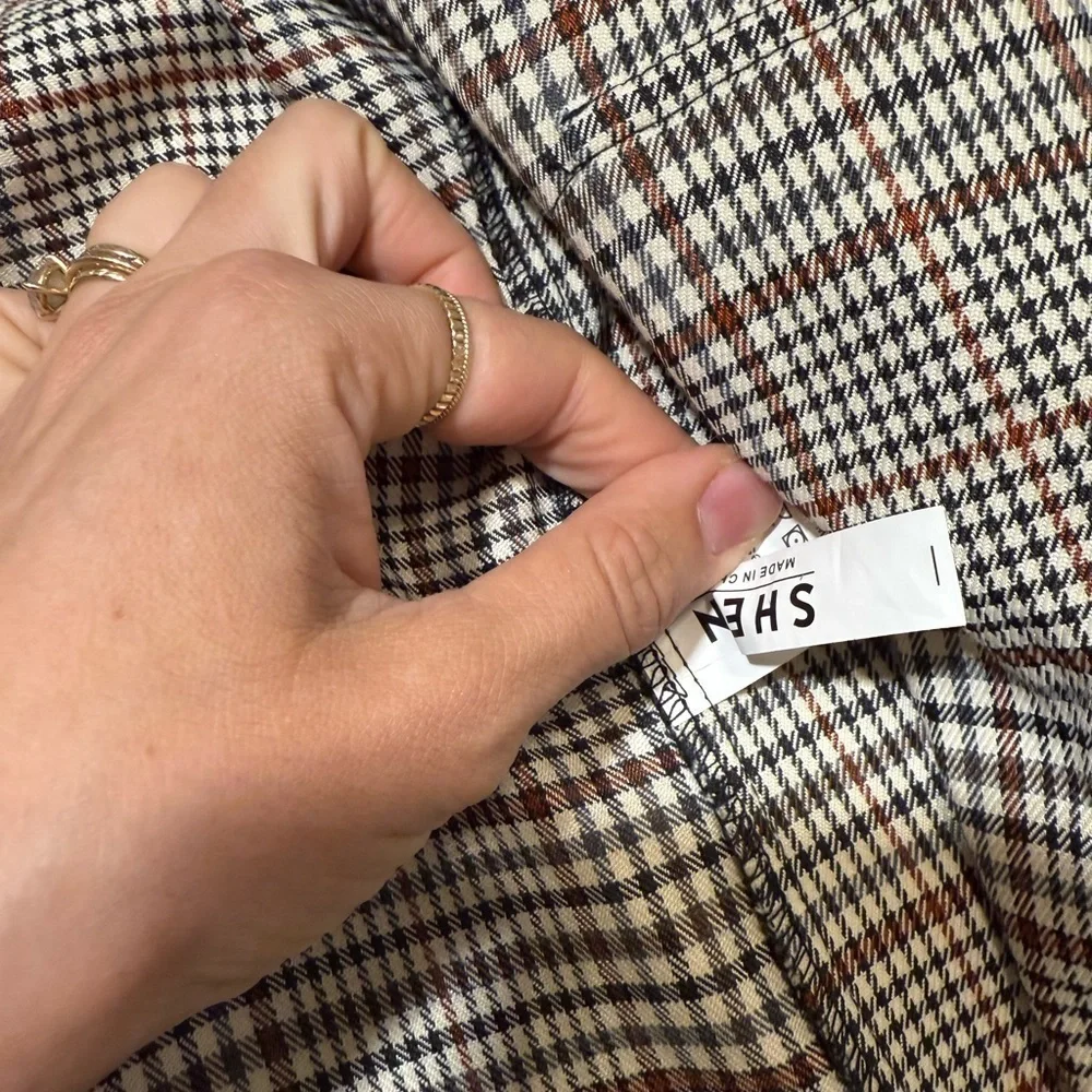 Lightweight Plaid Slouchy Blazer - Picture 3 of 5